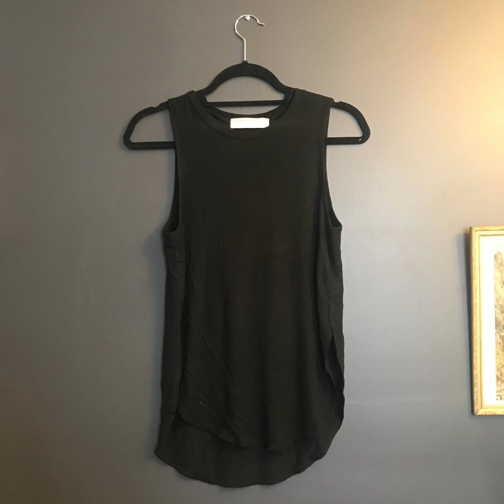 Project Social T Curved Hi-Low Hem Side Slit Tank